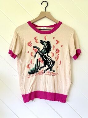 Me369 Nora Horse knit top